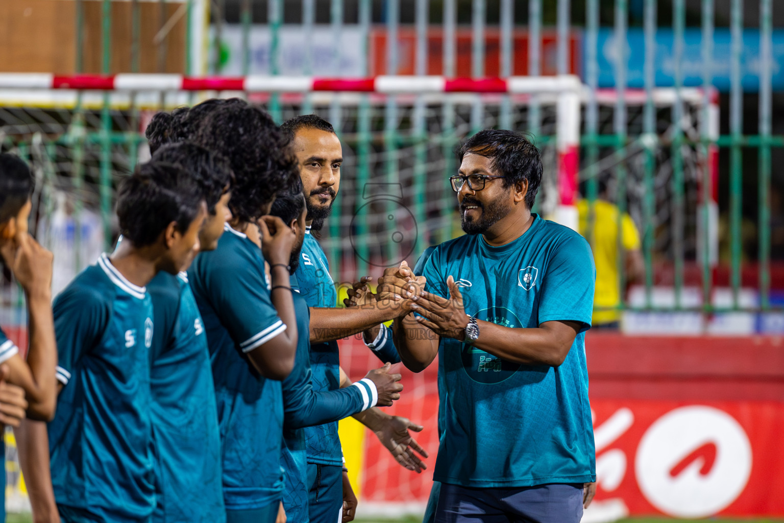 N Kendhikulhudhoo vs R Dhuvaafaru on Day 39 of Golden Futsal Challenge 2024 was held on Friday, 23rd February 2024, in Hulhumale', Maldives 
Photos: Mohamed Mahfooz Moosa/ images.mv