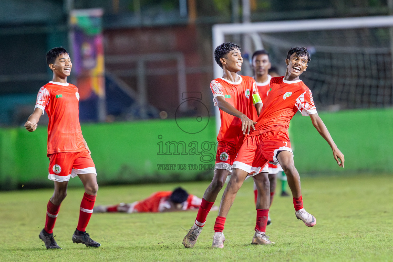 SUS vs Huriyya (U14) in Dhivehi Youth League 2024 - Day 2. Matches held at Henveiru Stadium on 22nd November 2024 , Friday. Photos: Shuu Abdul Sattar/ Images.mv