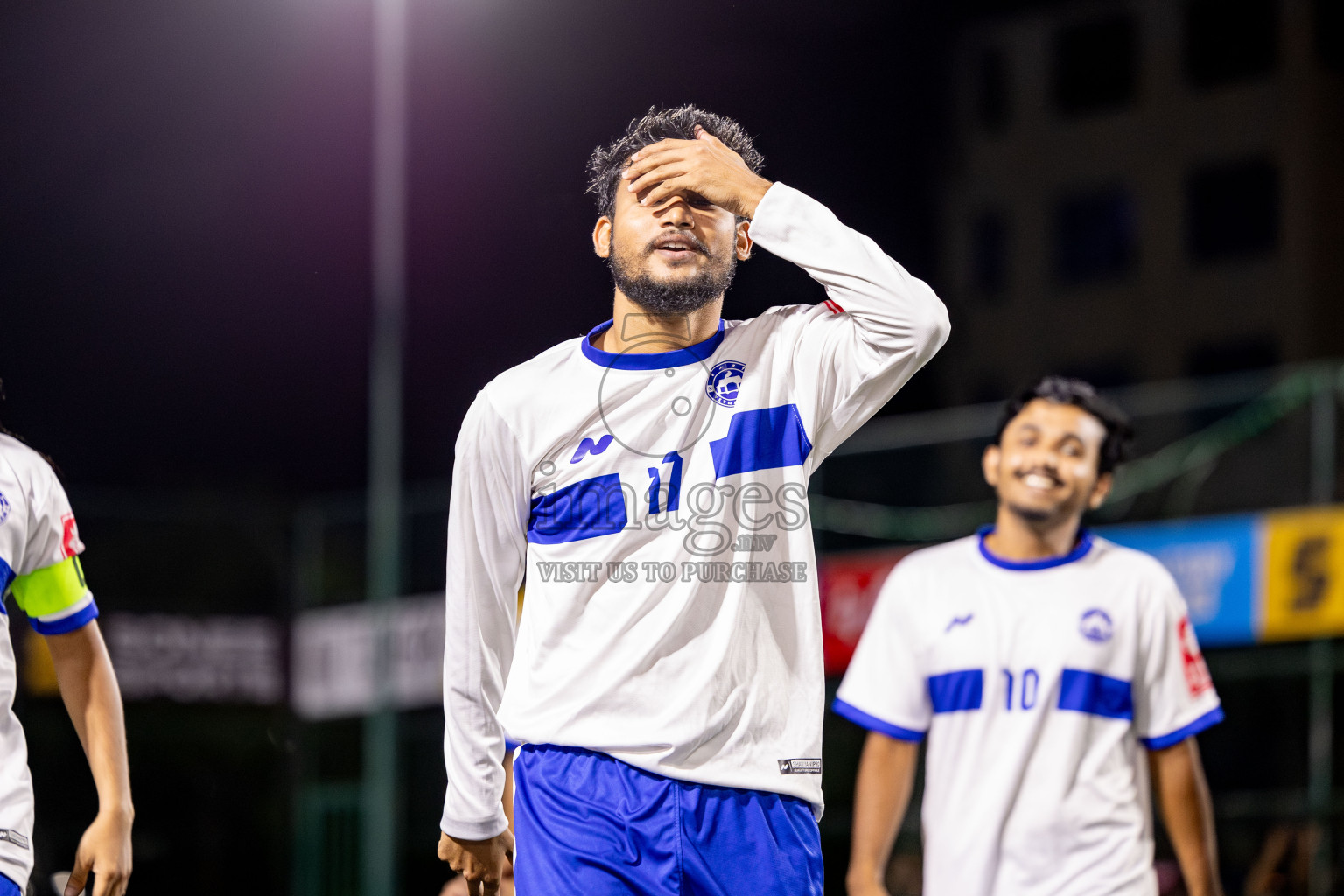 Th. Veymandoo VS Th. Kandoodhoo in Day 18 of Golden Futsal Challenge 2025 was held on Wednesday, 22nd January 2025, in Hulhumale', Maldives. Photos: Nausham Waheed / images.mv