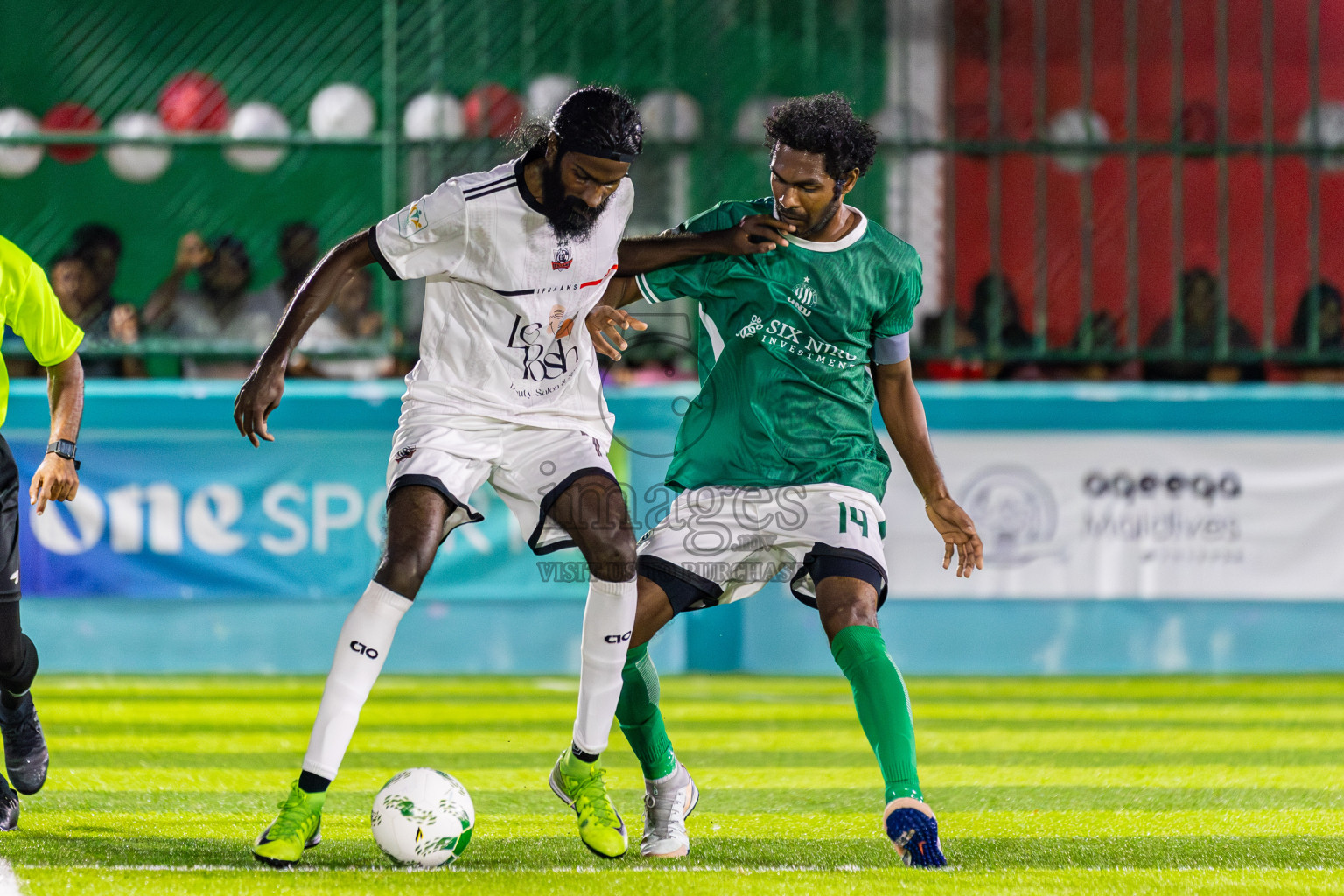 Ifhaams vs Dee Cee Jay SC in Final of Laamehi Dhiggaru Ekuveri Futsal Challenge 2025 was held on Tuesday, 29th July 2025, at Dhiggaru Futsal Ground, Dhiggaru, Maldives Photos: Areef Adam / images.mv