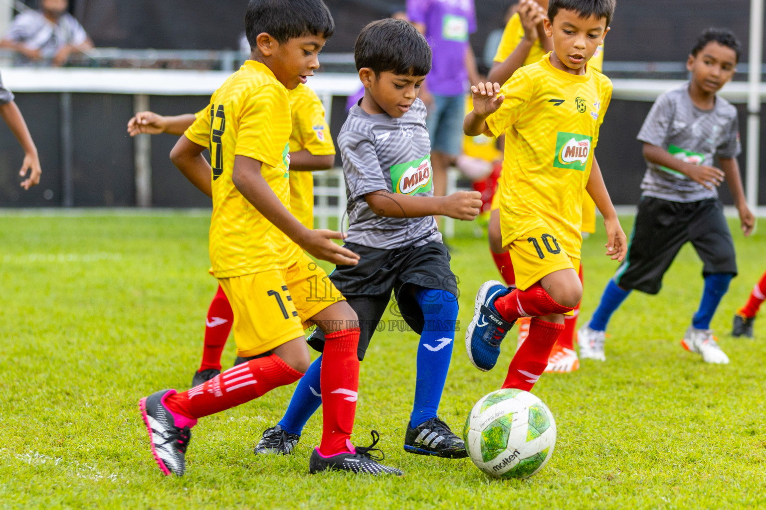 Day 2 of MILO Kids Football Fiesta was held at National Stadium in Male', Maldives on Saturday, 24th February 2024.