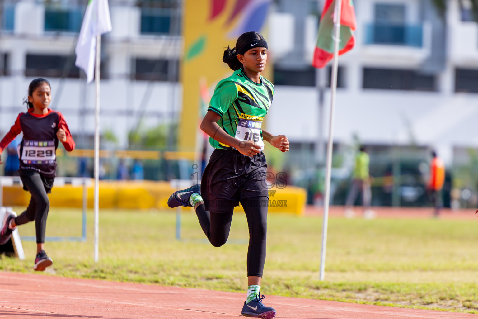 Day 4 of MWSC Interschool Athletics Championships 2024 held in Hulhumale Running Track, Hulhumale, Maldives on Tuesday, 12th November 2024. Photos by: Nausham Waheed / Images.mv