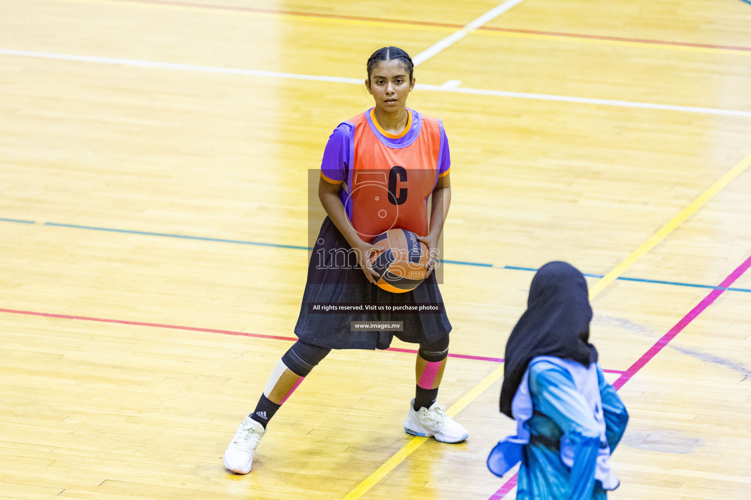 Day6 of 24th Interschool Netball Tournament 2023 was held in Social Center, Male', Maldives on 1st November 2023. Photos: Nausham Waheed / images.mv