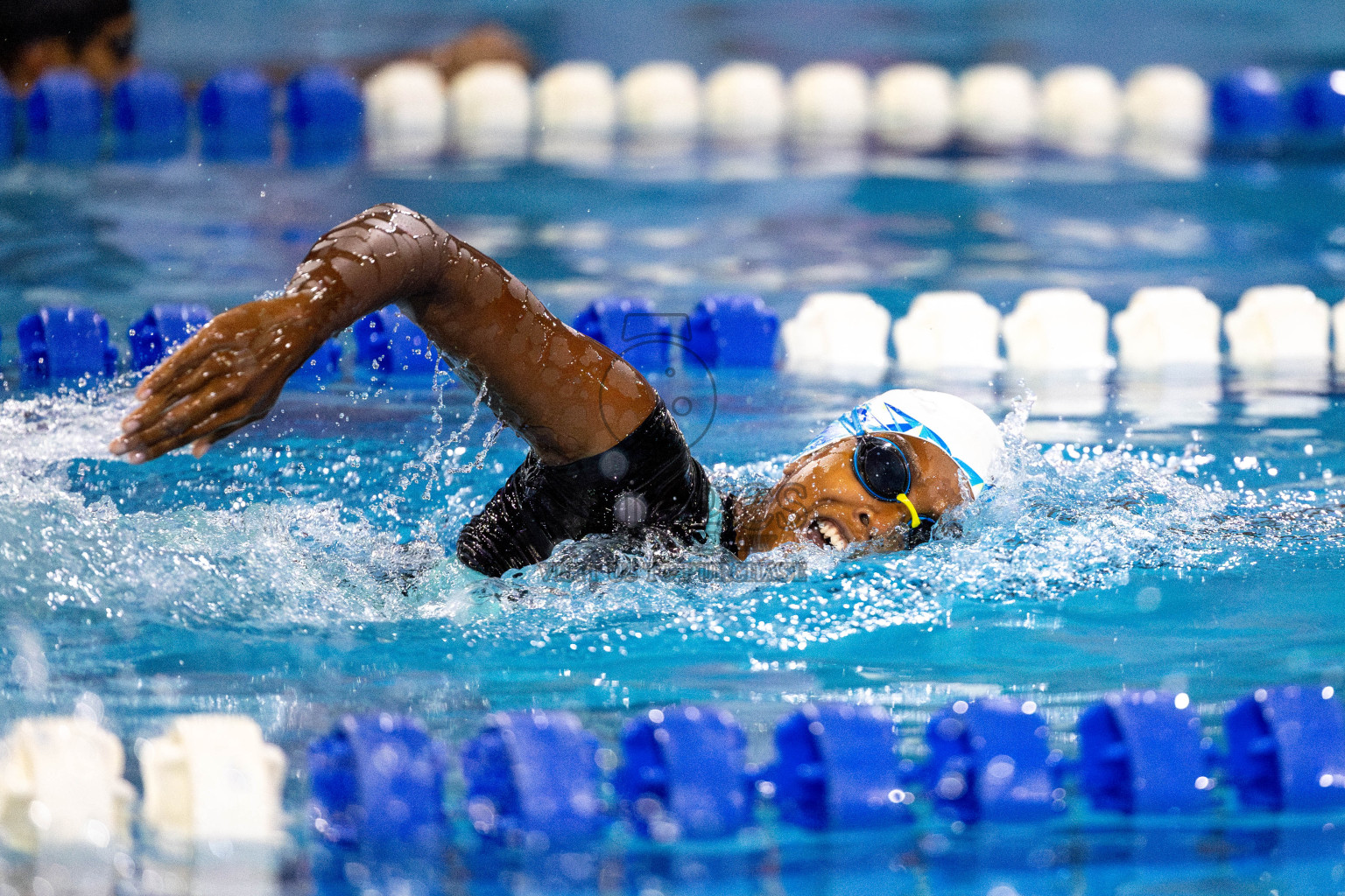 Day 6 of National Swimming Competition 2024 held in Hulhumale', Maldives on Wednesday, 18th December 2024. Photos: Mohamed Mahfooz Moosa / images.mv