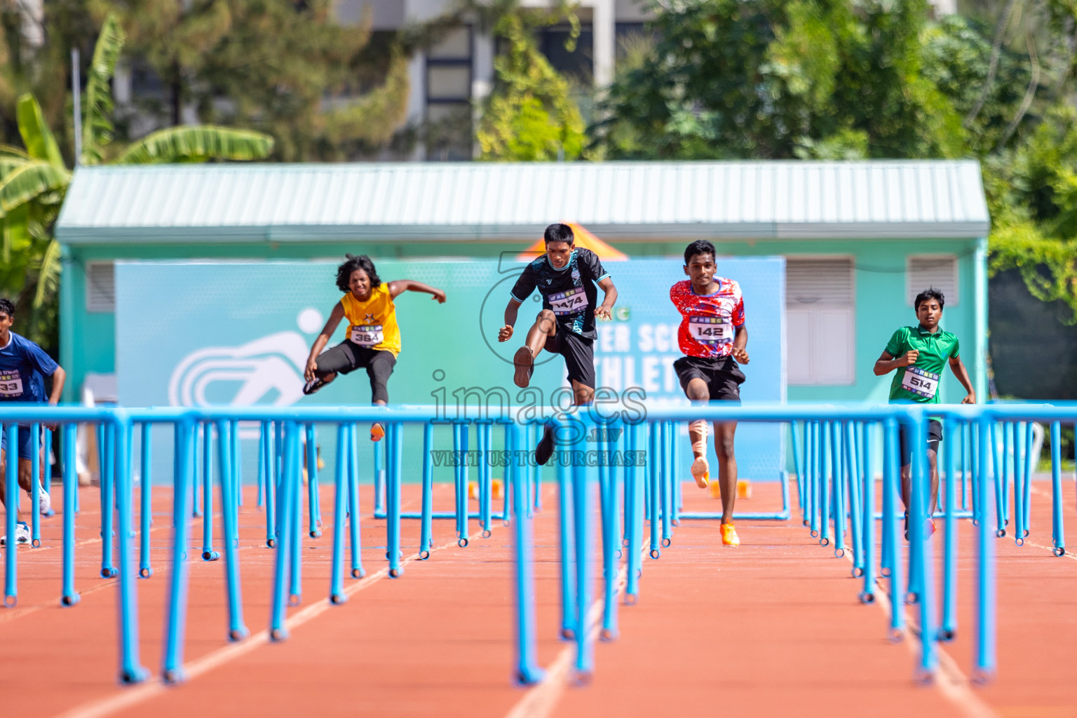 Day 4 of MWSC Interschool Athletics Championships 2024 held in Hulhumale Running Track, Hulhumale, Maldives on Tuesday, 12th November 2024. Photos by: Raaif Yoosuf / Images.mv