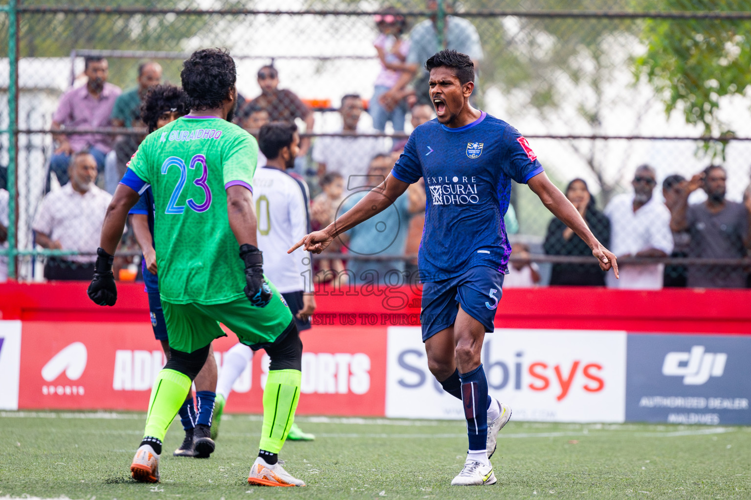 K Gulhi vs K Guraidhoo in Day 15 of Golden Futsal Challenge 2025 was held on Sunday, 19th January 2025, in Hulhumale', Maldives. Photos: Nausham Waheed / images.mv