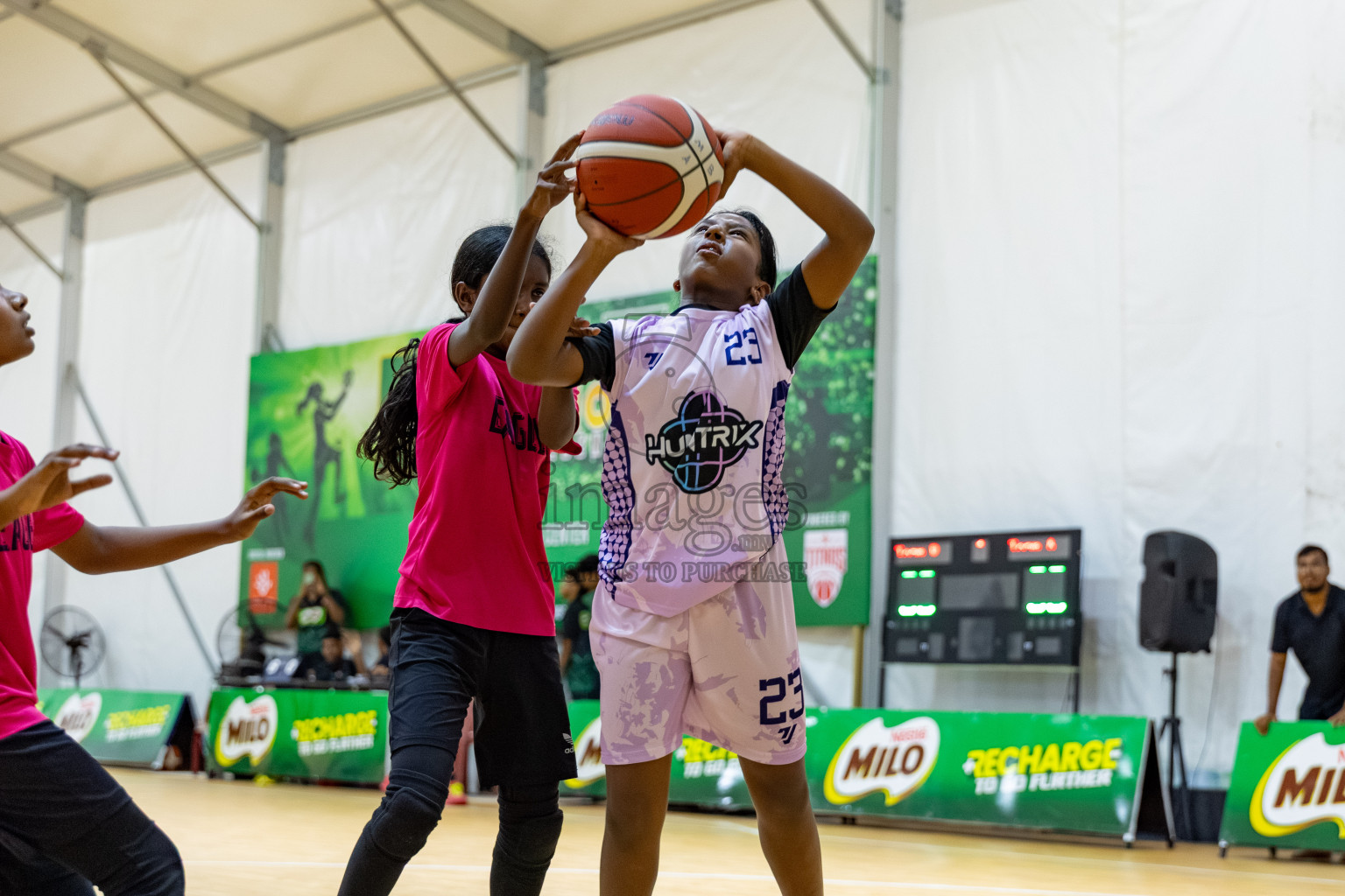 Milo 5 x 5 Junior Challenge 2025 - Basketball tournament held in Basketball Training Center, Male', Maldives on Thursday, 09th October 2025. 
Photo by: Hassan Simah / Images.mv