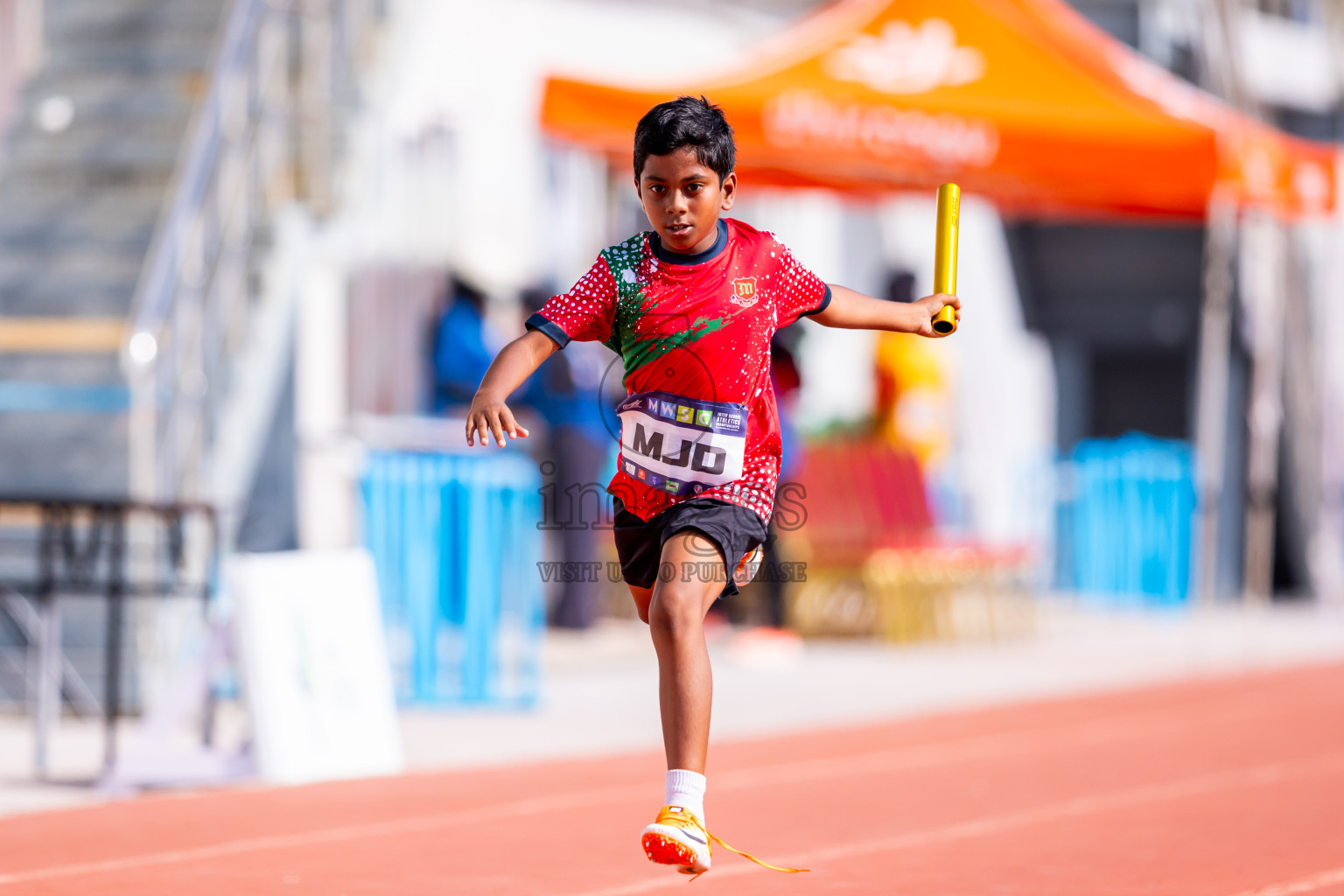 Day 6 of MWSC Interschool Athletics Championships 2024 held in Hulhumale Running Track, Hulhumale, Maldives on Thursday, 14th November 2024. Photos by: Nausham Waheed / Images.mv