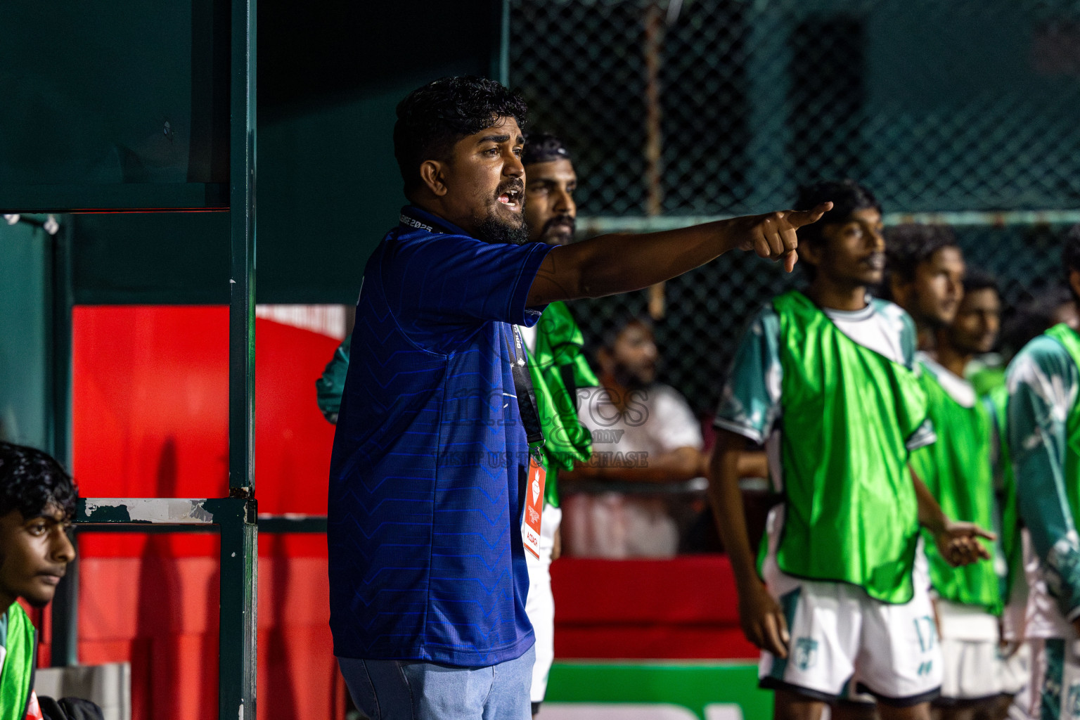 HDh Nolhivaran vs HDh Kumundhoo in Day 13 of Golden Futsal Challenge 2025 was held on Friday, 17th January 2025, in Hulhumale', Maldives 
Photos: Hassan Simah / images.mv