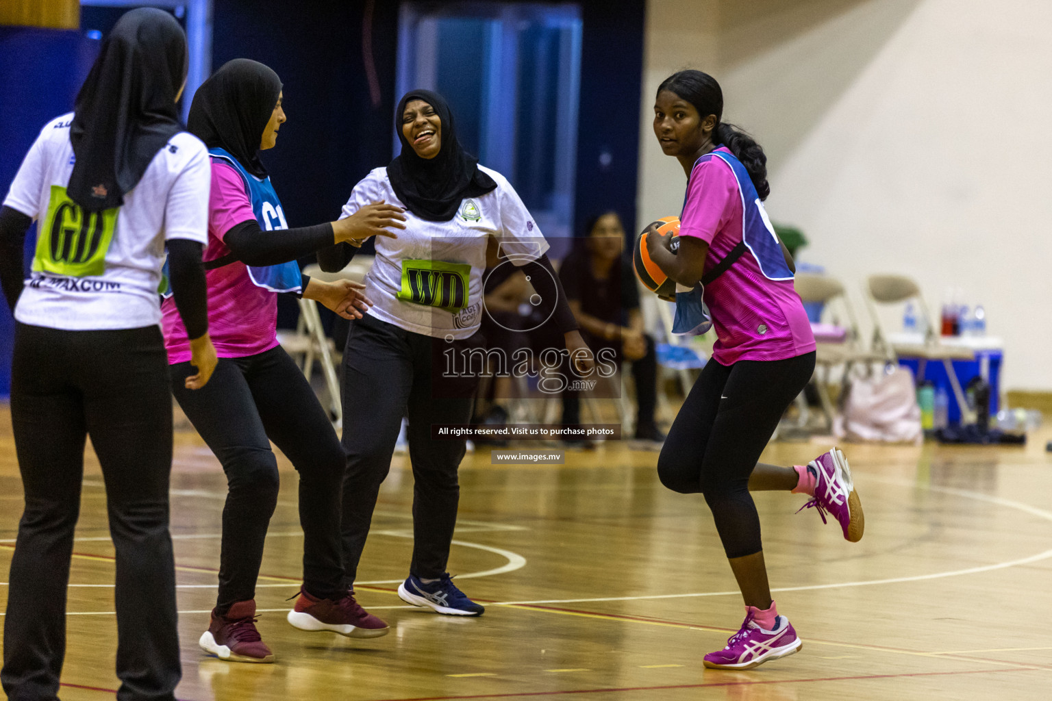 Sports Club Shining Star vs Club Green Streets in the Milo National Netball Tournament 2022 on 17 July 2022, held in Social Center, Male', Maldives. Photographer: Hassan Simah / Images.mv