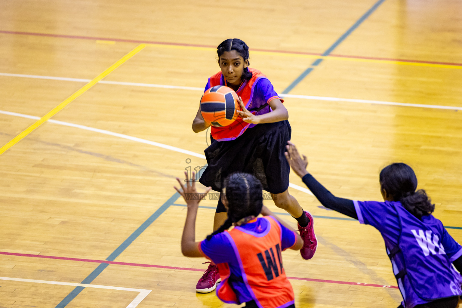 Day 13 of 25th Inter-School Netball Tournament was held in Social Center at Male', Maldives on Saturday, 24th August 2024. Photos: Nausham Waheed / images.mv