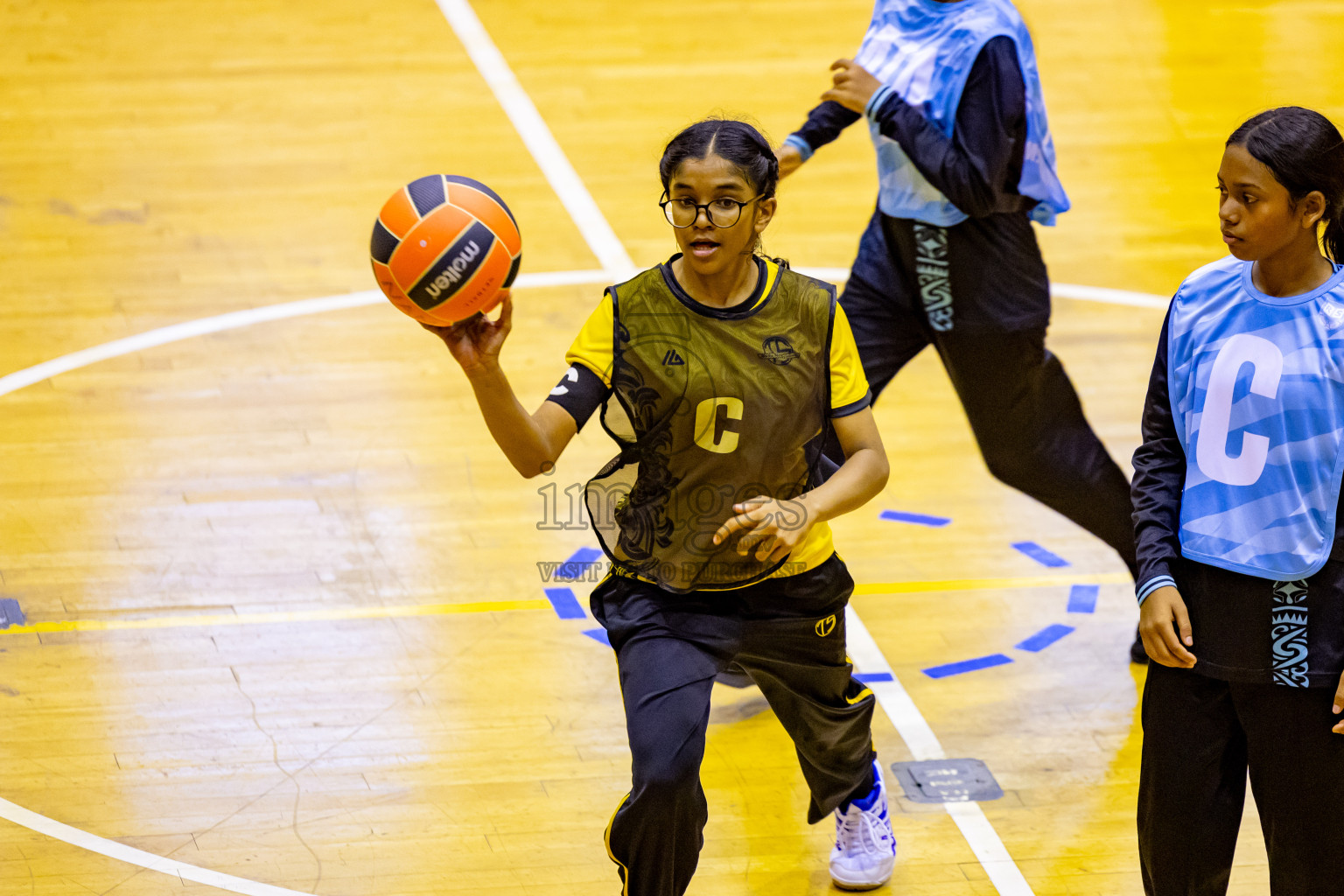 Day 8 of 25th Inter-School Netball Tournament was held in Social Center at Male', Maldives on Sunday, 18th August 2024. Photos: Nausham Waheed / images.mv