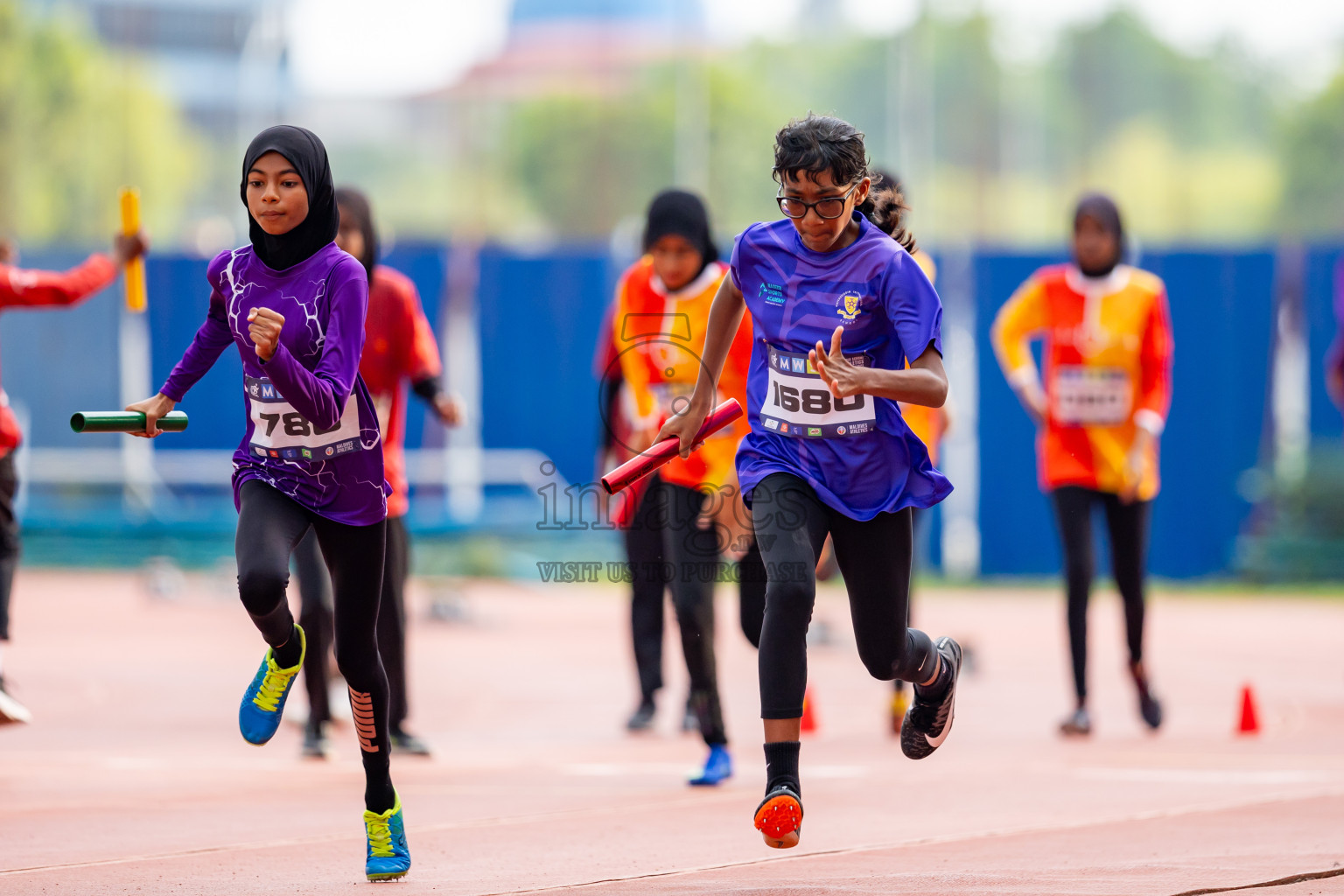 Day 6 of MWSC Interschool Athletics Championships 2024 held in Hulhumale Running Track, Hulhumale, Maldives on Thursday, 14th November 2024. Photos by: Nausham Waheed / Images.mv