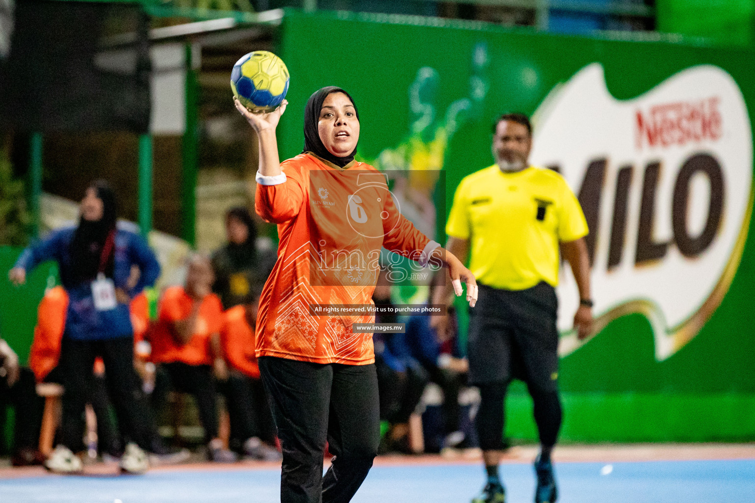 Day 8 of 7th Inter-Office/Company Handball Tournament 2023, held in Handball ground, Male', Maldives on Friday, 23rd September 2023 Photos: Hassan Simah/ Images.mv