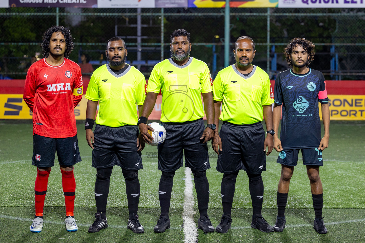 Sh Maroshi vs Sh Feydhoo in Day 11 of Golden Futsal Challenge 2025 was held on Wednesday, 15th January 2025, in Hulhumale', Maldives Photos: Mohamed Mahfooz Moosa / images.mv