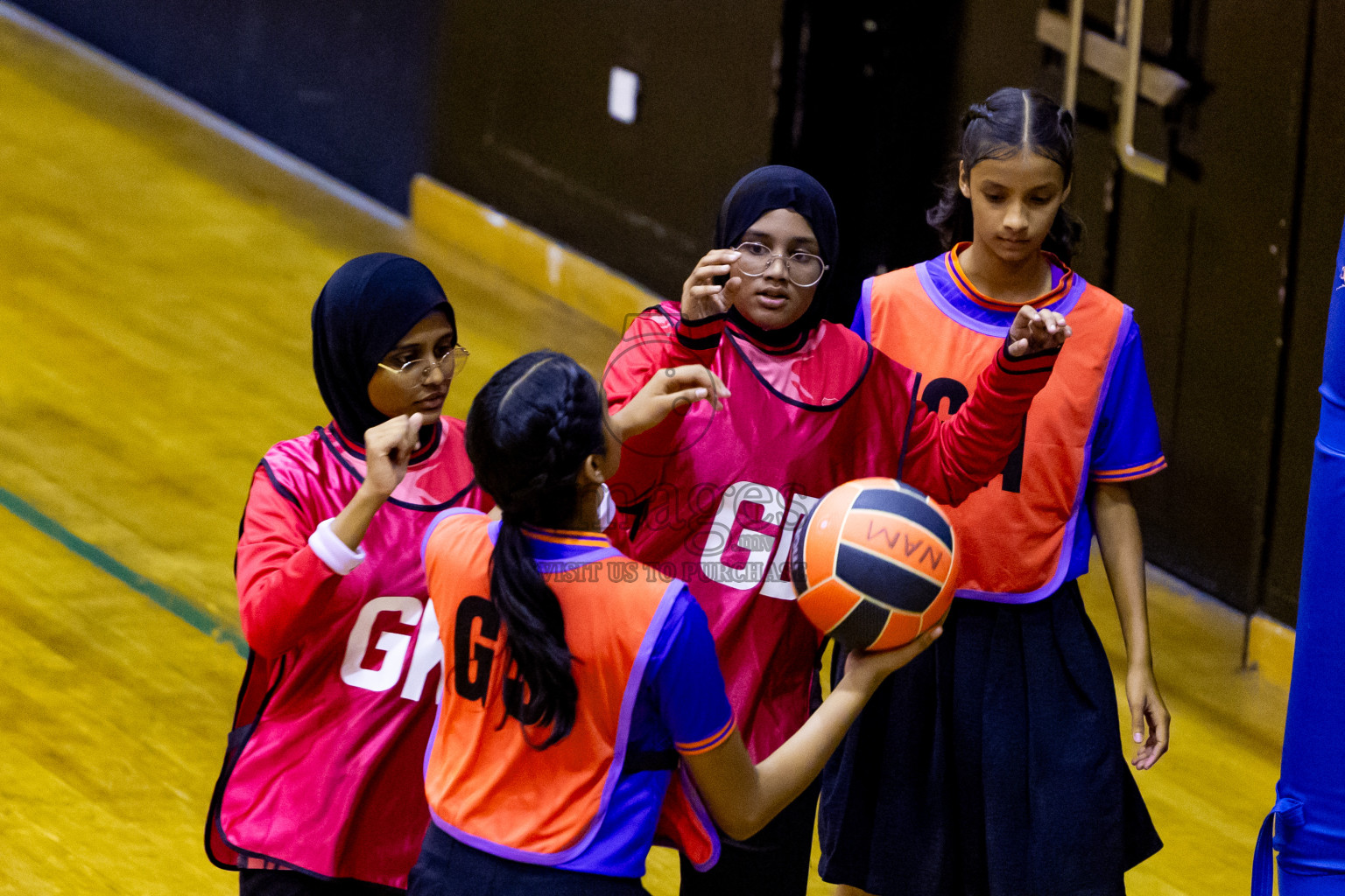 Day 2 of 25th Inter-School Netball Tournament was held in Social Center at Male', Maldives on Saturday, 10th August 2024. Photos: Nausham Waheed / images.mv