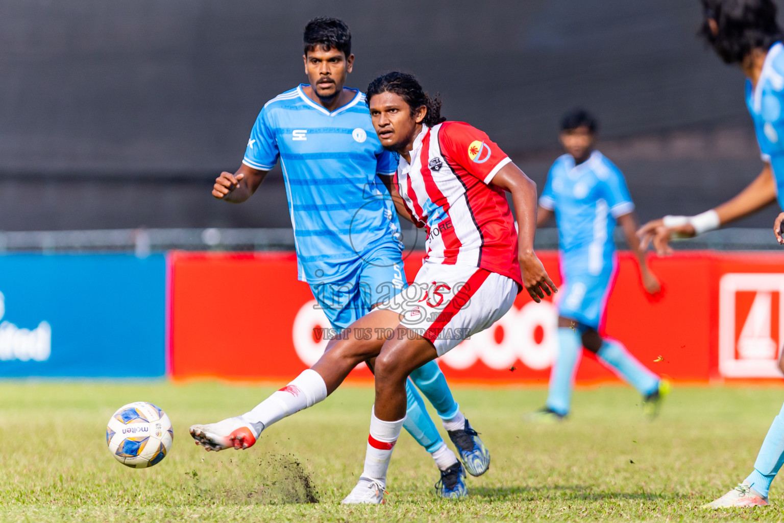 Tent SC vs Lagoons SC in the Quarter Final of Second Division 2023 in Male' Maldives on Thursday, 8th February 2023. Photos: Nausham Waheed / images.mv