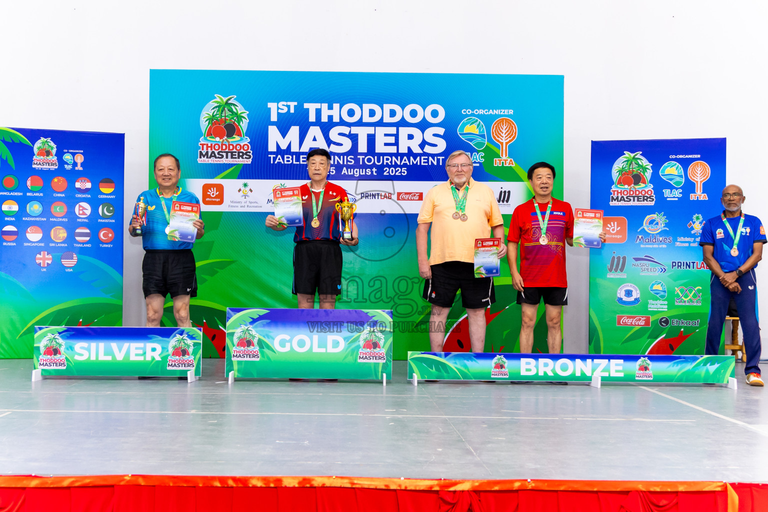 Day 3 of 1st Thoddoo Masters Table Tennis Tournament was held on Saturday, 23rd August 2025 in AA Thoddoo, Maldives. Photos: Nausham Waheed / images.mv