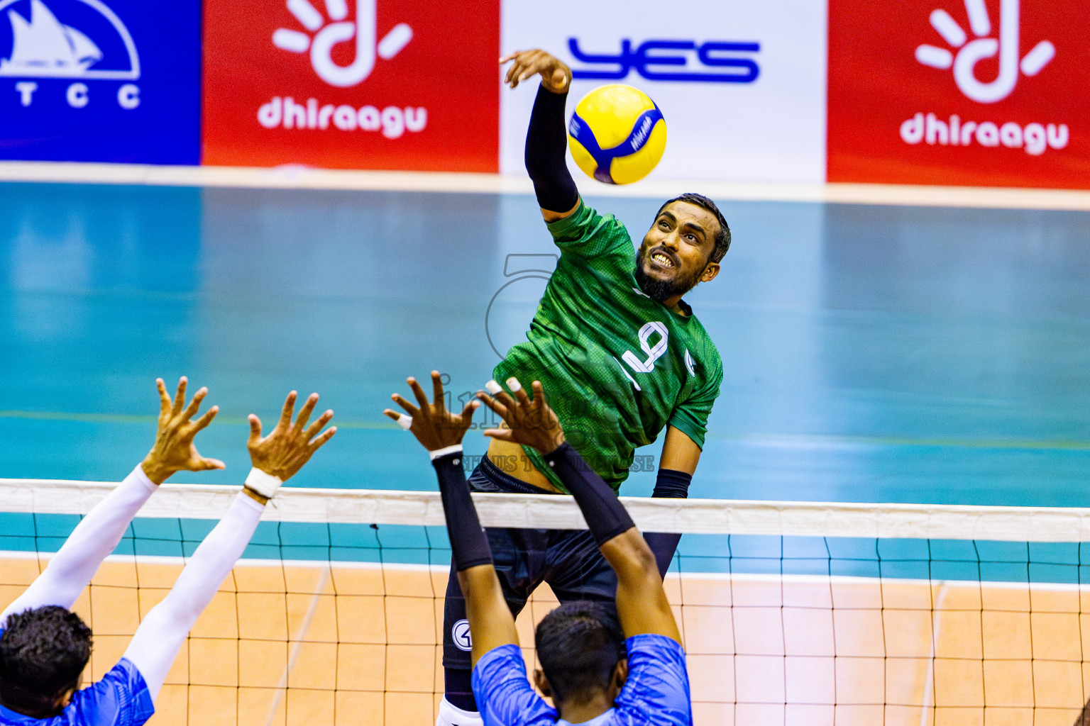 Police Club vs Club HDC in Semi Final of MILO VAM Cup 2024 Men's Division was held in Social Center Indoor Hall on Friday, 1st September 2024. Photos: Nausham Waheed / images.mv