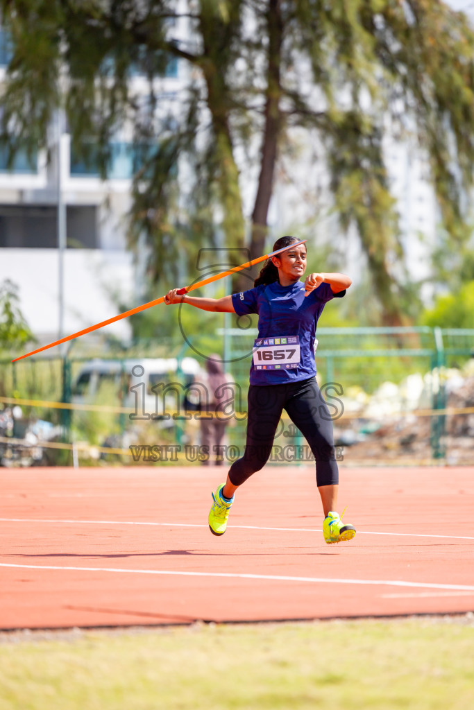 Day 4 of MWSC Interschool Athletics Championships 2024 held in Hulhumale Running Track, Hulhumale, Maldives on Tuesday, 12th November 2024. Photos by: Nausham Waheed / Images.mv