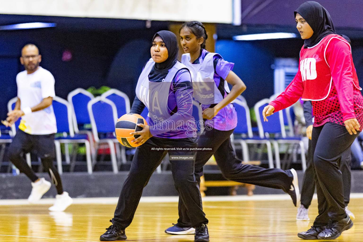 Day2 of 24th Interschool Netball Tournament 2023 was held in Social Center, Male', Maldives on 28th October 2023. Photos: Nausham Waheed / images.mv