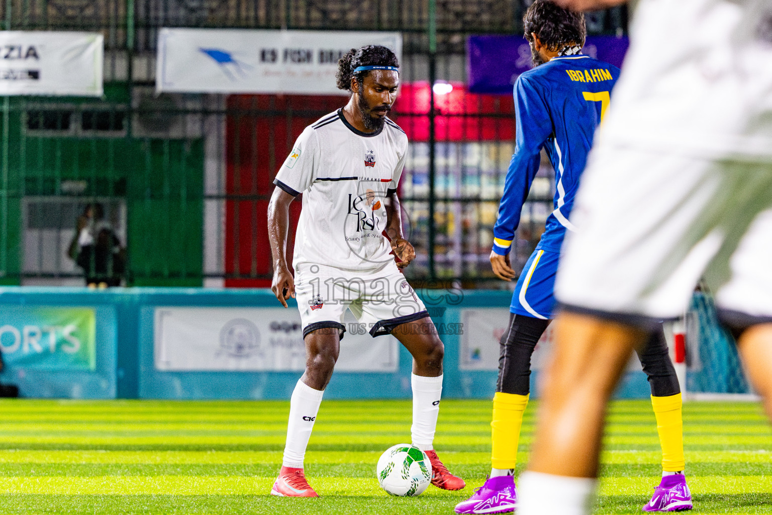 Fools Sc vs Ifhaams in Day 3 of Laamehi Dhiggaru Ekuveri Futsal Challenge 2025 was held on Saturday, 26th July 2025, at Dhiggaru Futsal Ground, Dhiggaru, Maldives Photos: Nausham Waheed  / images.mv