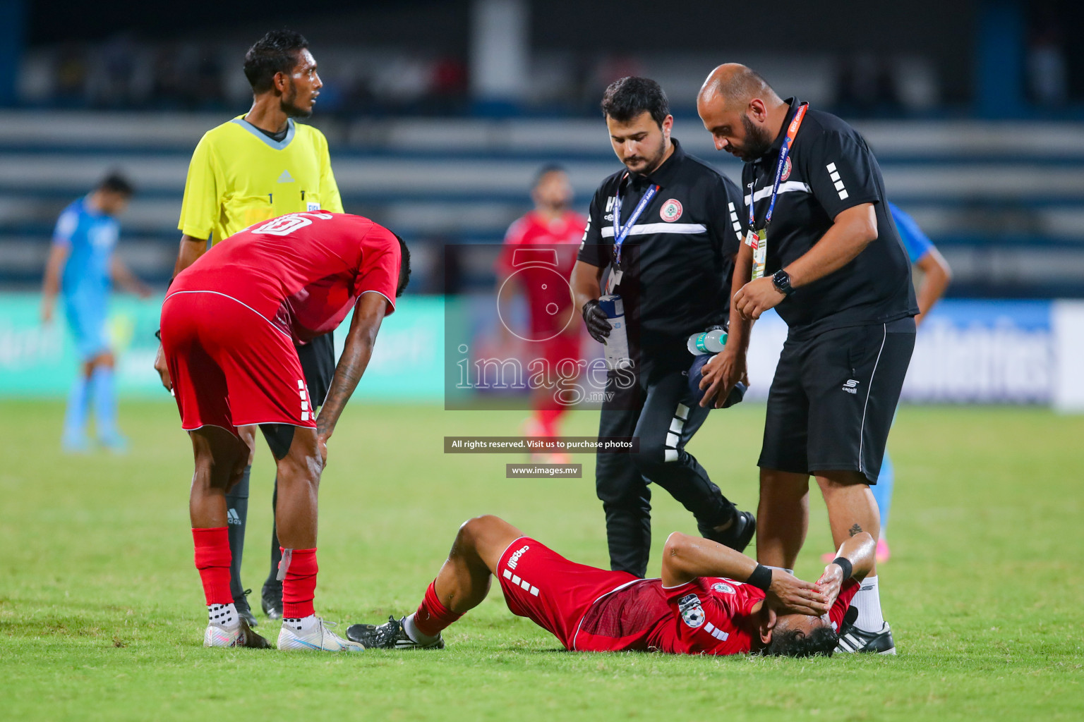 Lebanon vs India in the Semi-final of SAFF Championship 2023 held in Sree Kanteerava Stadium, Bengaluru, India, on Saturday, 1st July 2023. Photos: Nausham Waheed, Hassan Simah / images.mv