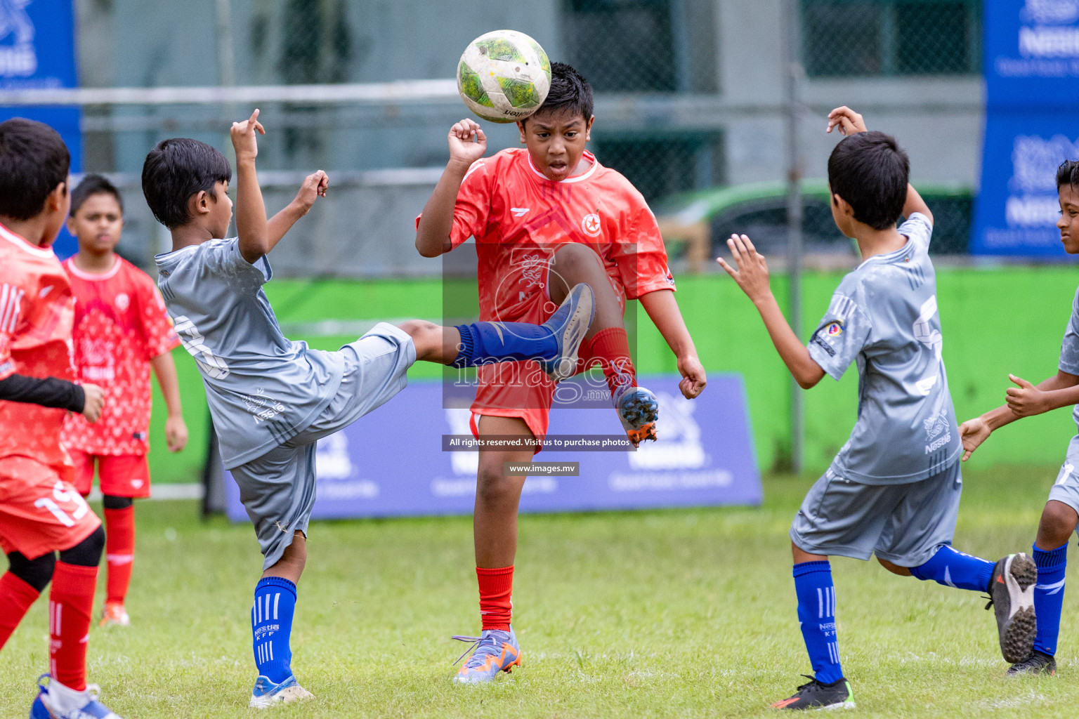 Day 1 of Milo kids football fiesta, held in Henveyru Football Stadium, Male', Maldives on Wednesday, 11th October 2023 Photos: Nausham Waheed/ Images.mv