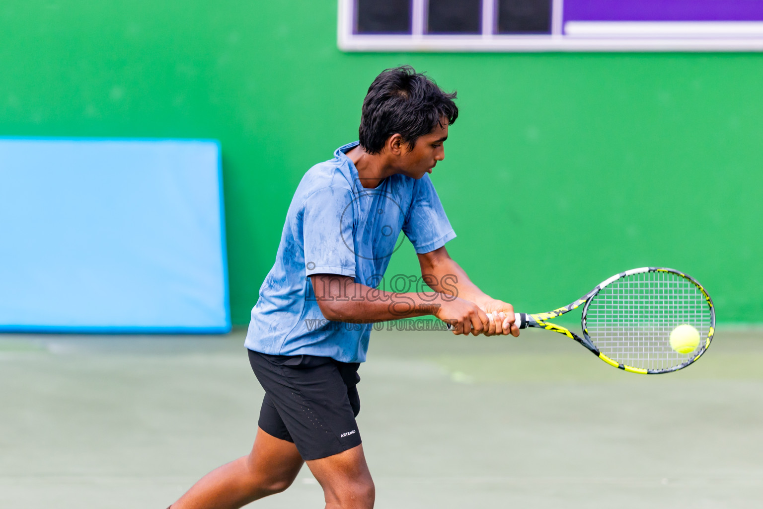 Day 4 of ATF Maldives Junior Open Tennis was held in Male' Tennis Court, Male', Maldives on Thursday, 12th December 2024. Photos: Nausham Waheed/ images.mv