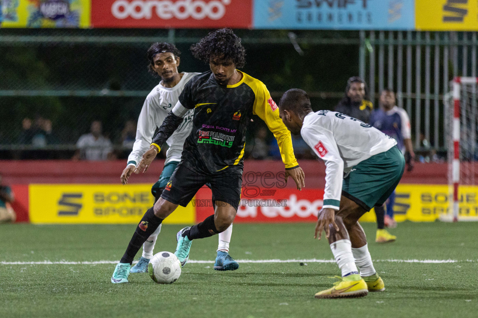 L Kalaidhoo vs L Maabaidhoo in Day 7 of Golden Futsal Challenge 2024 was held on Saturday, 20th January 2024, in Hulhumale', Maldives Photos: Nausham Waheed / images.mv