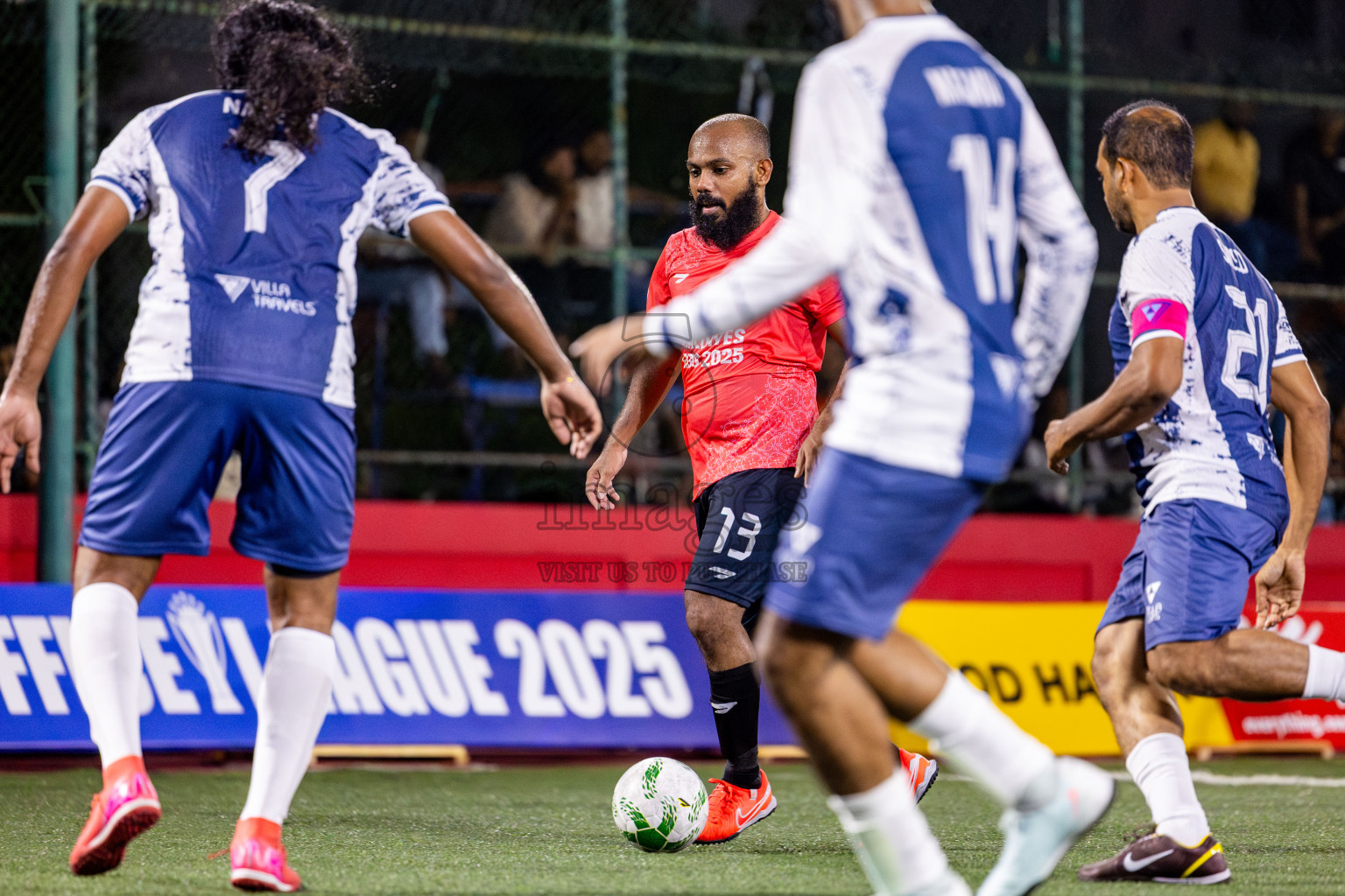 Trade Club vs Villa Travels in Day 3 of Office League 2025 was held on Friday, 18th April 2025 in Hulhumale', Maldives. Photos: Nausham Waheed / images.mv