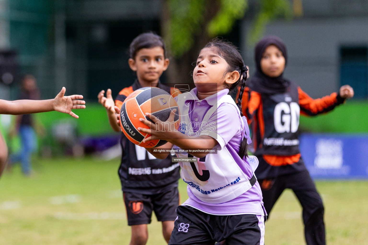 Day 2 of Nestle' Kids Netball Fiesta 2023 held in Henveyru Stadium, Male', Maldives on Thursday, 1st December 2023. Photos by Nausham Waheed / Images.mv