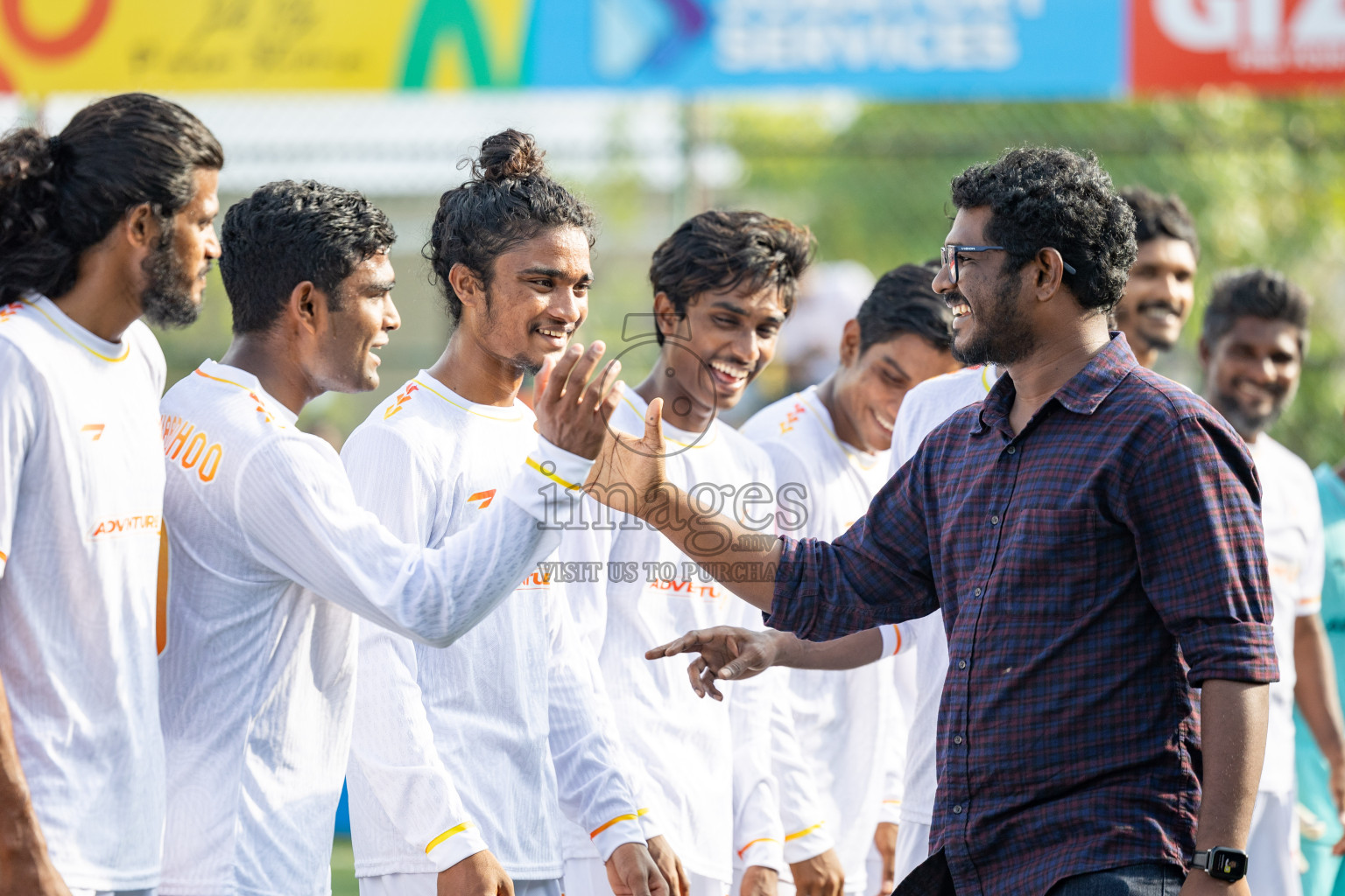 B Eydhafushi vs B Thulhaadhoo in Day 13 of Golden Futsal Challenge 2025 was held on Friday, 17th January 2025, in Hulhumale', Maldives 
Photos: Hassan Simah / images.mv