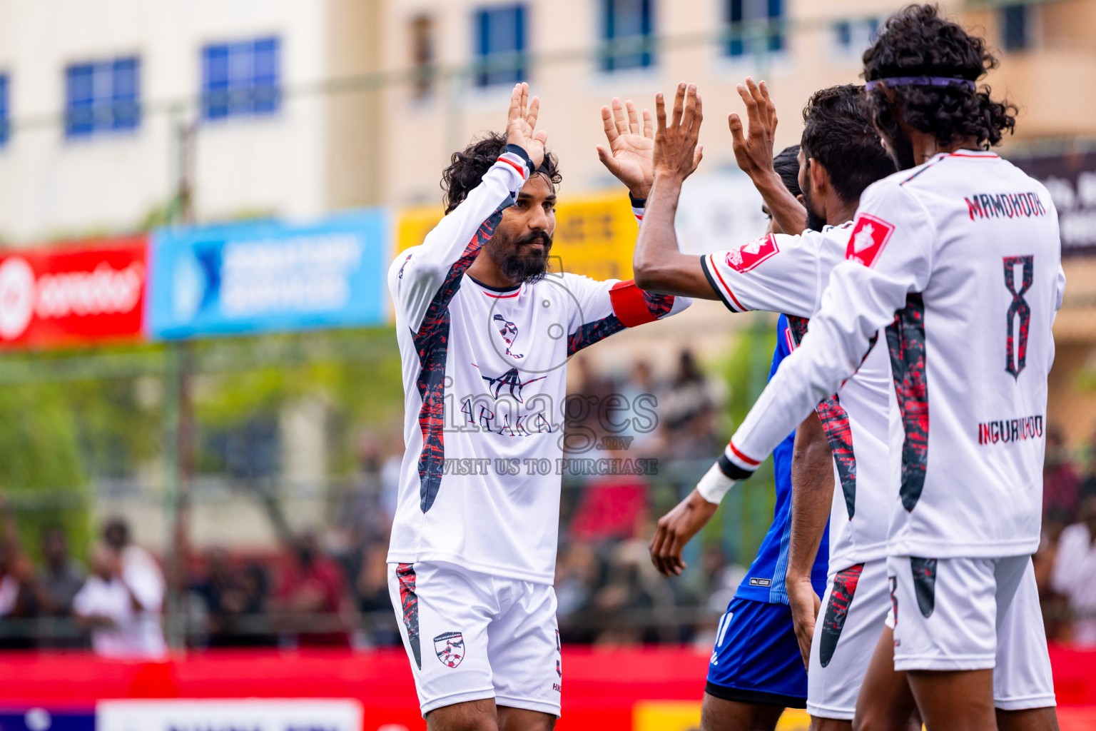 R Meedhoo VS R Inguraidhoo in Day 6 of Golden Futsal Challenge 2025 on Friday, 6th January 2025, in Hulhumale', Maldives Photos: Nausham Waheed / images.mv