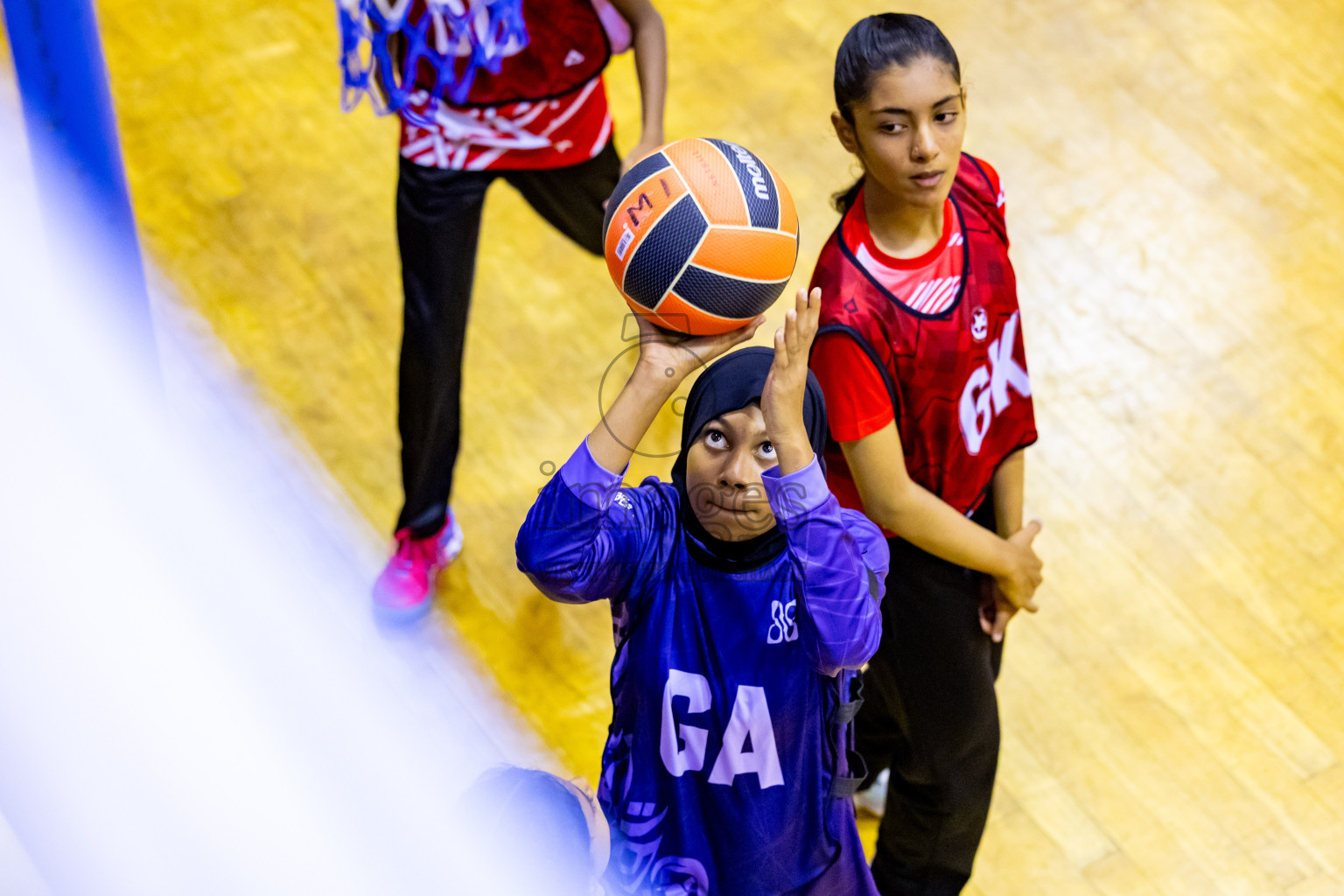 Day 2 of 25th Inter-School Netball Tournament was held in Social Center at Male', Maldives on Saturday, 10th August 2024. Photos: Nausham Waheed / images.mv