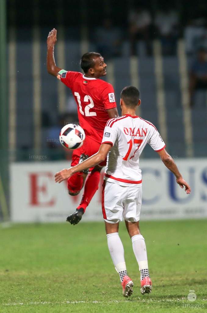 Asian Cup Qualifier between Maldives and Oman in National Stadium, on 10 October 2017 Male' Maldives. ( Images.mv Photo: Abdulla Abeedh )