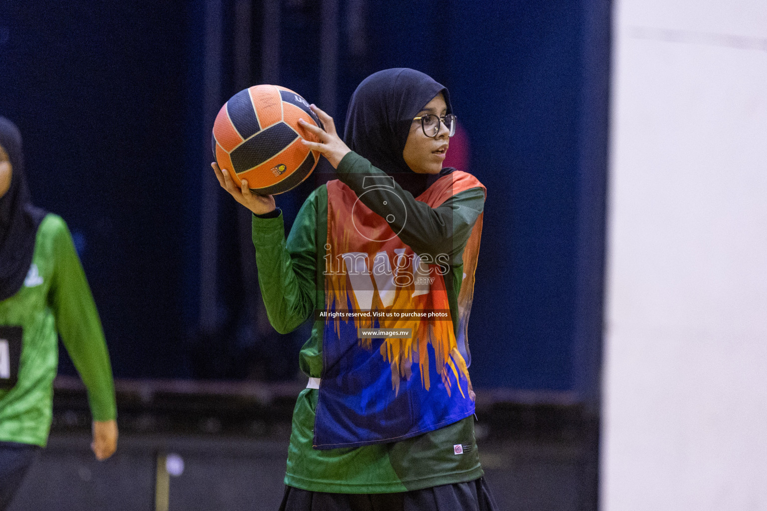 Day7 of 24th Interschool Netball Tournament 2023 was held in Social Center, Male', Maldives on 2nd November 2023. Photos: Nausham Waheed / images.mv