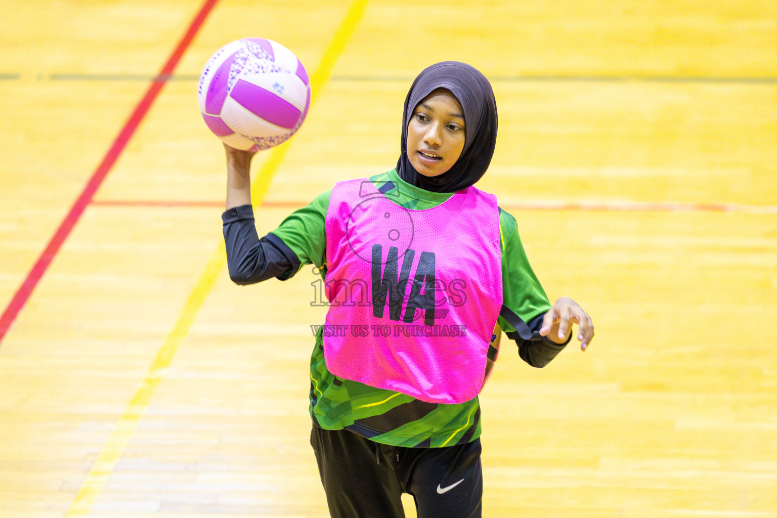 Club Green Streets vs United Unity SC in Day 6 of 24th Milo Netball Association Championship held in Social Center at Male', Maldives on Saturday, 6th September 2025. Photos: Yasna Ahmed / images.mv
