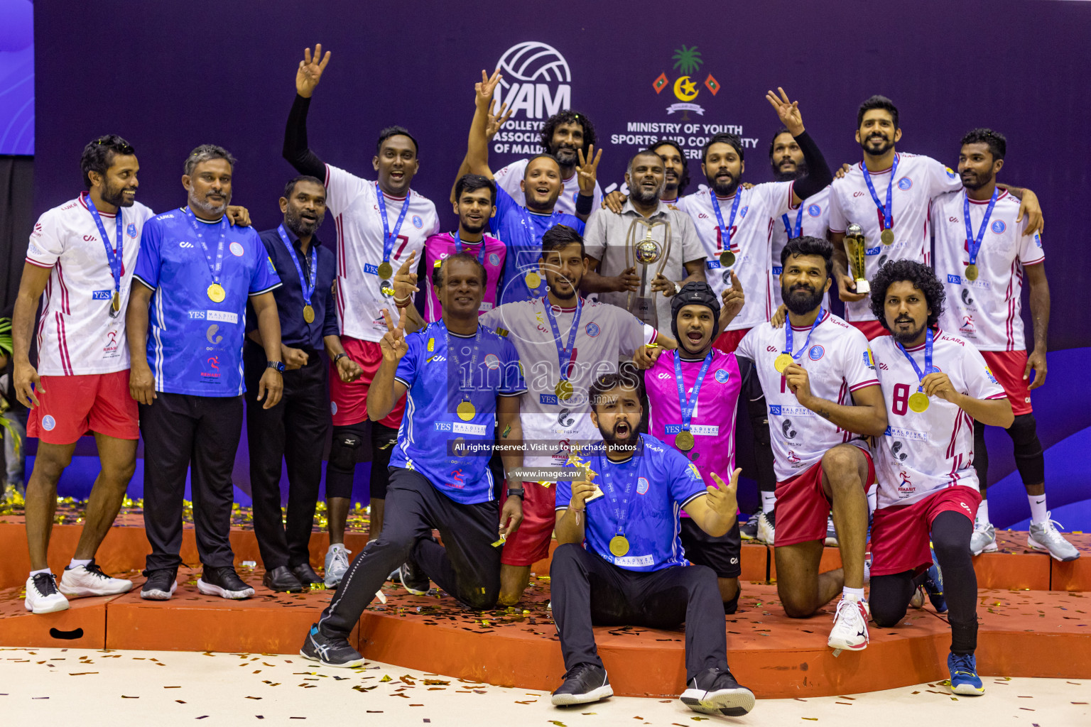 Sports Club City vs Dhivehi Sifainge Club in the Finals of National Volleyball Tournament 2022 on Thursday, 07th July 2022, held in Social Center, Male', Maldives