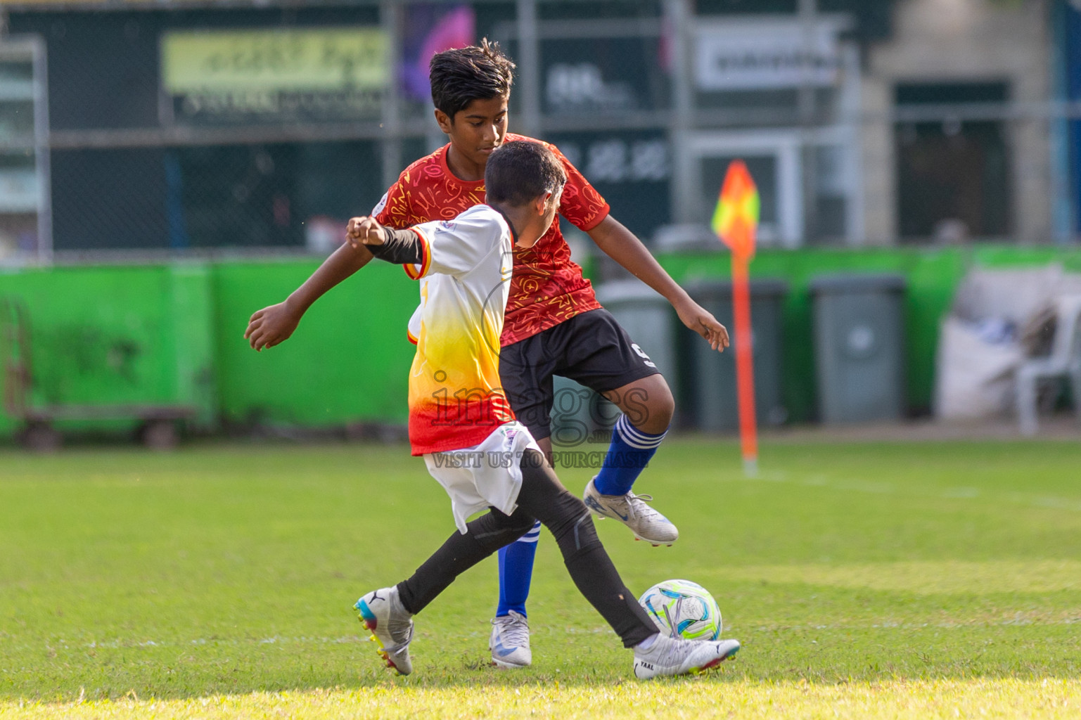 Club Eagles vs Super United Sports (U12) in Day 4 of Dhivehi Youth League 2024 held at Henveiru Stadium on Thursday, 28th November 2024. Photos: Shuu Abdul Sattar/ Images.mv