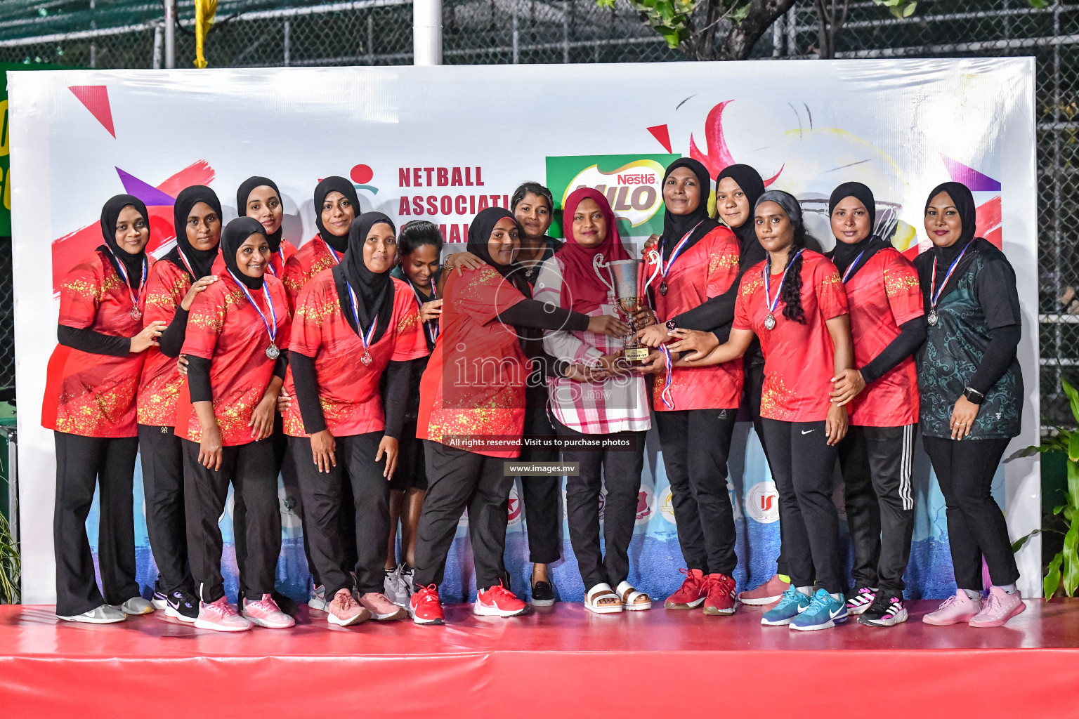 Final of Inter-School Parents Netball Tournament was held in Male', Maldives on 4th December 2022. Photos: Nausham Waheed / images.mv