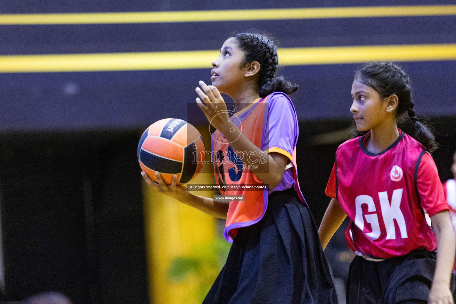 Day 11 of 24th Interschool Netball Tournament 2023 was held in Social Center, Male', Maldives on 6th November 2023. Photos: Nausham Waheed / images.mv