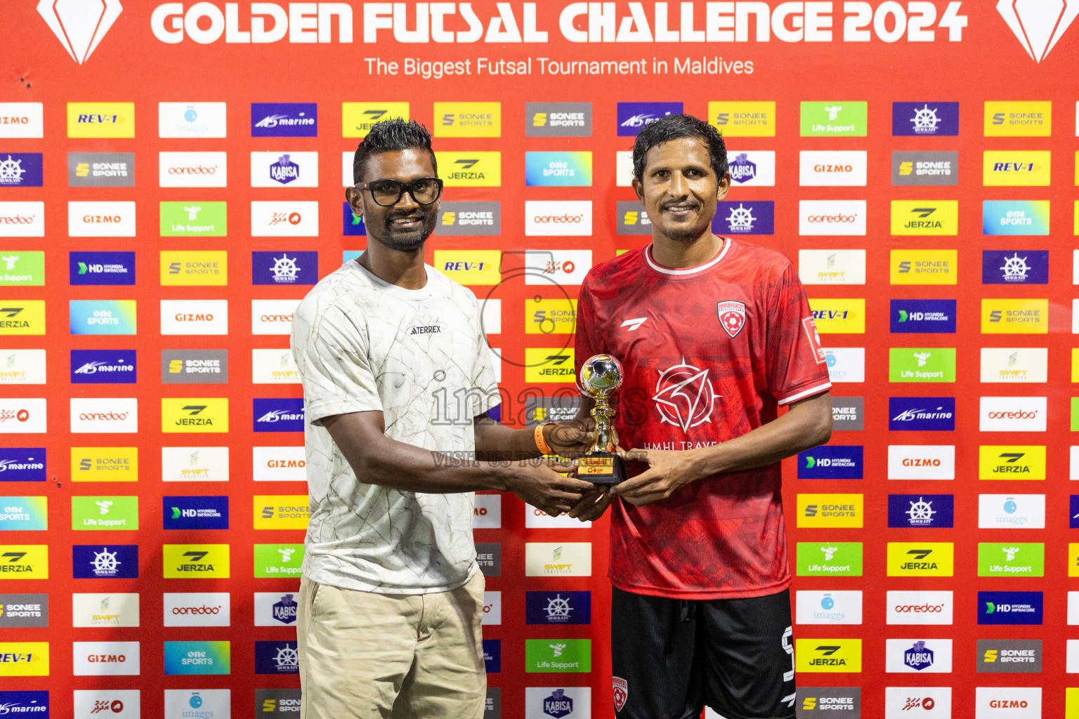 ADh Mahibadhoo vs ADh Dhangethi in Day 16 of Golden Futsal Challenge 2024 was held on Tuesday, 30th January 2024, in Hulhumale', Maldives Photos: Nausham Waheed / images.mv