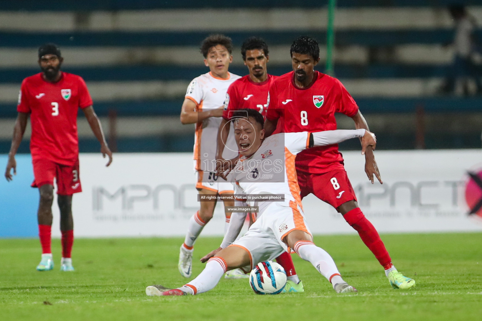 Maldives vs Bhutan in SAFF Championship 2023 held in Sree Kanteerava Stadium, Bengaluru, India, on Wednesday, 22nd June 2023. Photos: Nausham Waheed / images.mv