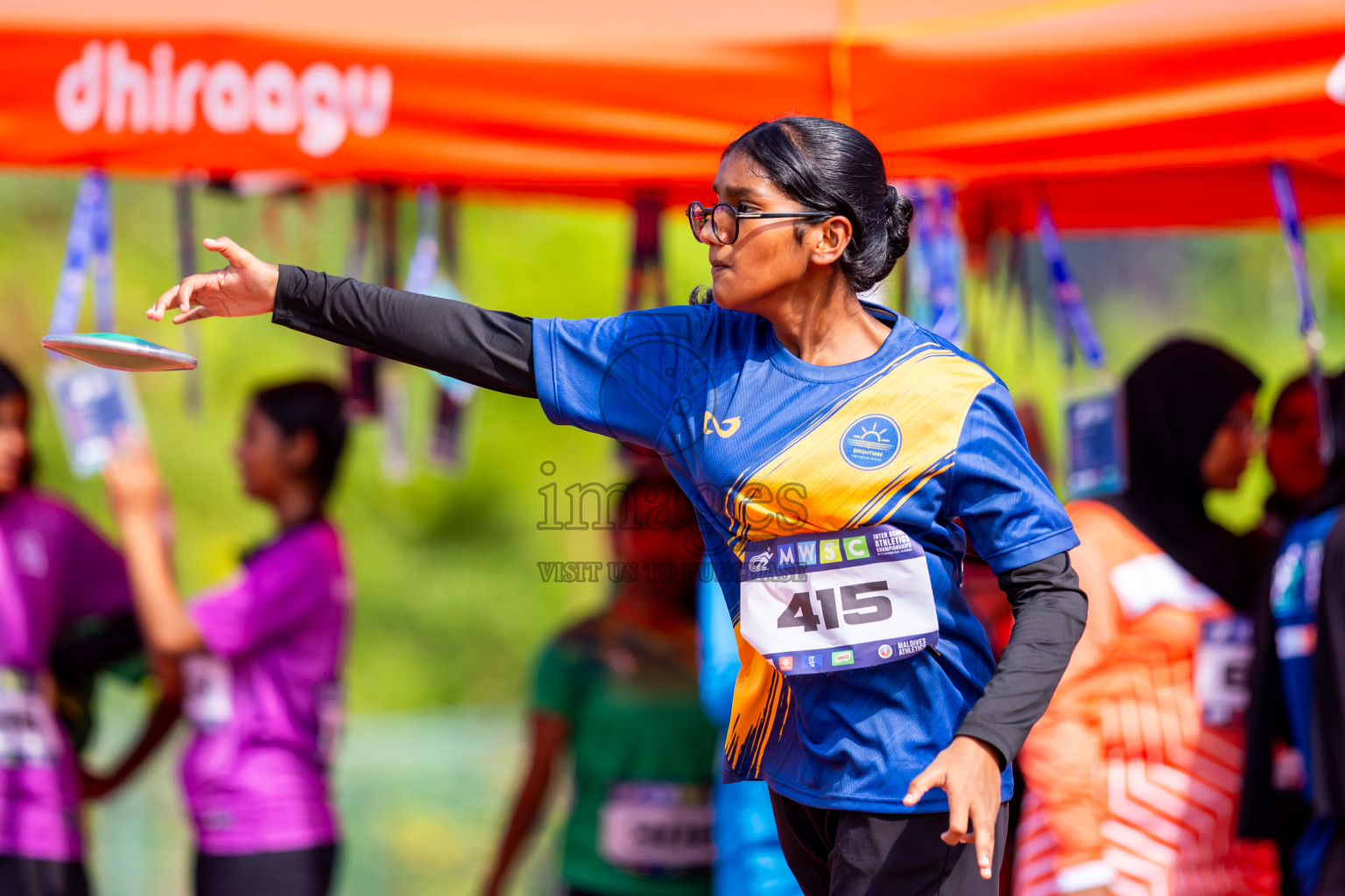 Day 6 of MWSC Interschool Athletics Championships 2024 held in Hulhumale Running Track, Hulhumale, Maldives on Thursday, 14th November 2024. Photos by: Nausham Waheed / Images.mv