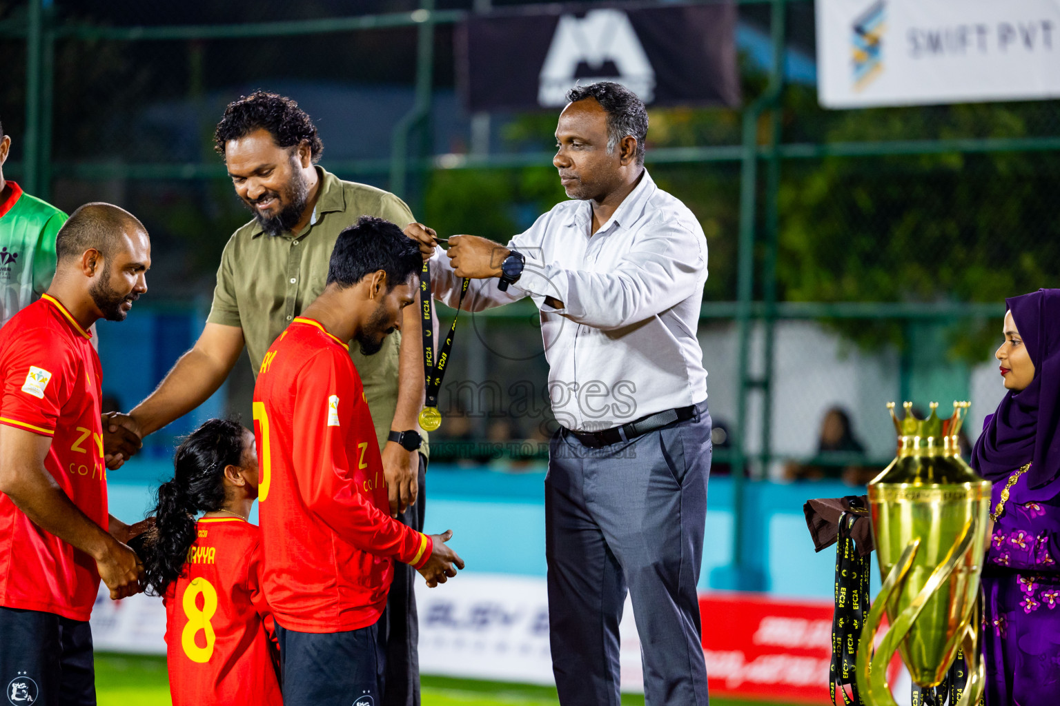 Dee Ess Kay vs Kovigoani in Final of Laamehi Dhiggaru Ekuveri Futsal Challenge 2024 was held on Wednesday, 31st July 2024, at Dhiggaru Futsal Ground, Dhiggaru, Maldives Photos: Nausham Waheed / images.mv