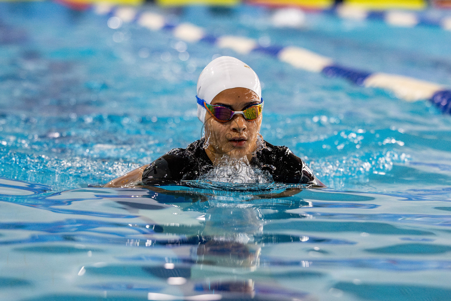 Day 5 of National Swimming Competition 2024 held in Hulhumale', Maldives on Tuesday, 17th December 2024. 
Photos: Hassan Simah / images.mv