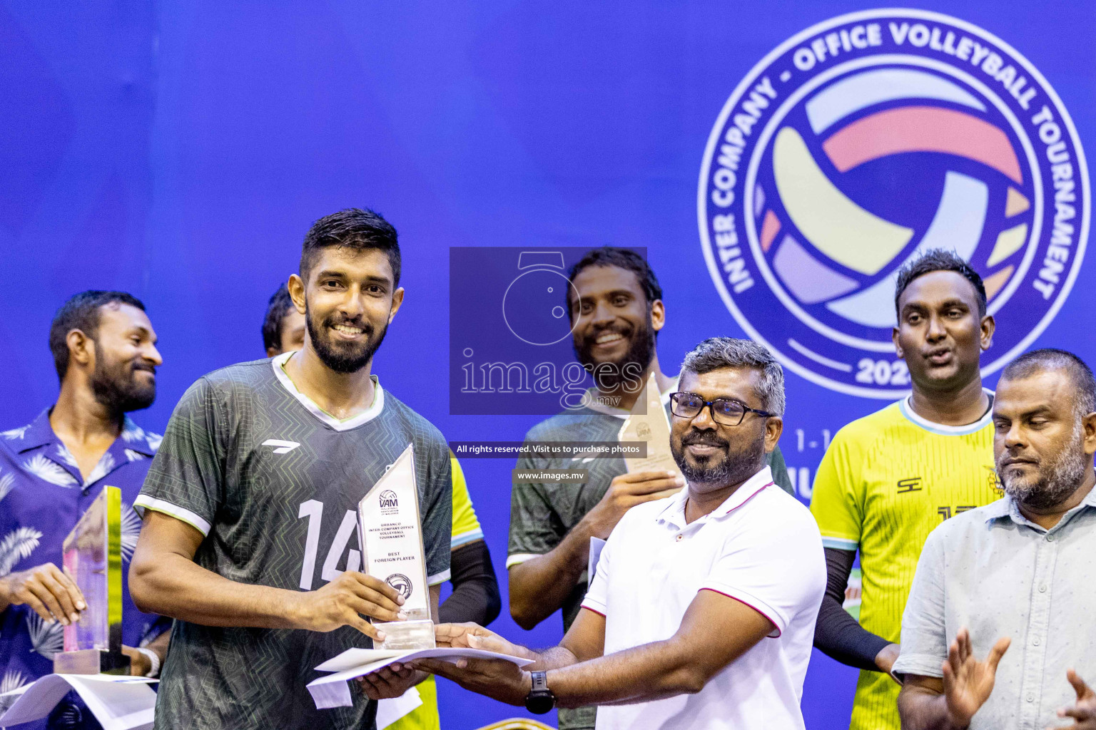 Final of Inter Company-Office Volleyball Tournament 2023 was held in Social Center, Male', Maldives on Saturday, 20th May 2023.  Photos: Ismail Thoriq / images.mv