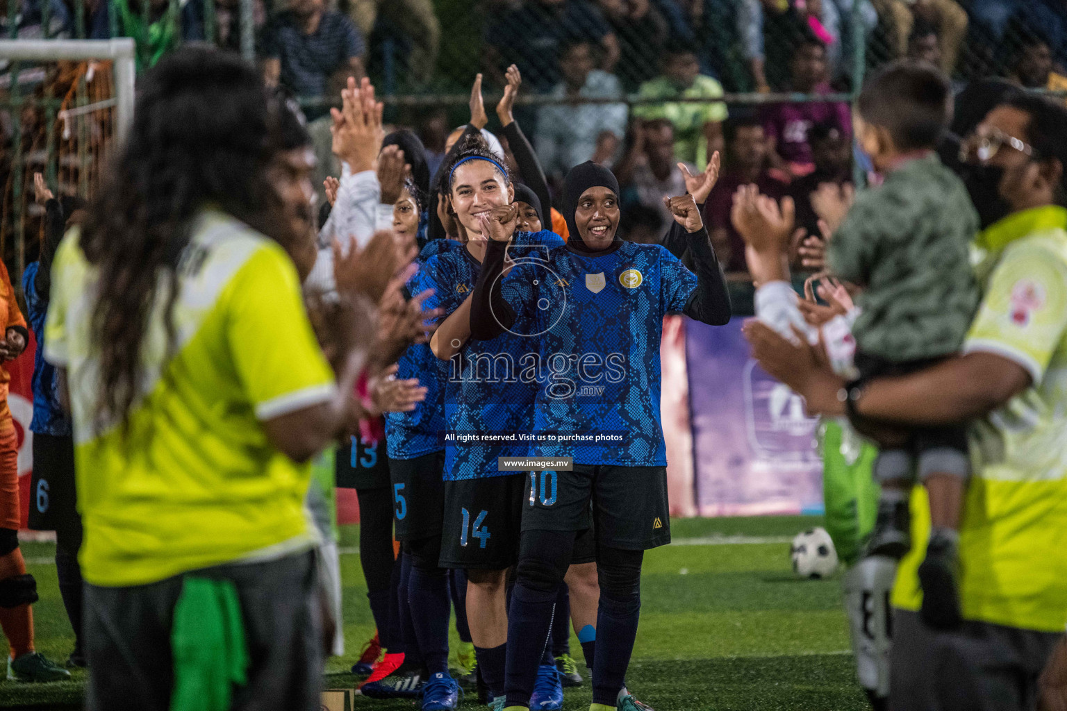 Ports Limited vs WAMCO - in the Finals 18/30 Women's Futsal Fiesta 2021 held in Hulhumale, Maldives on 18 December 2021. Photos by Nausham Waheed & Shuu Abdul Sattar