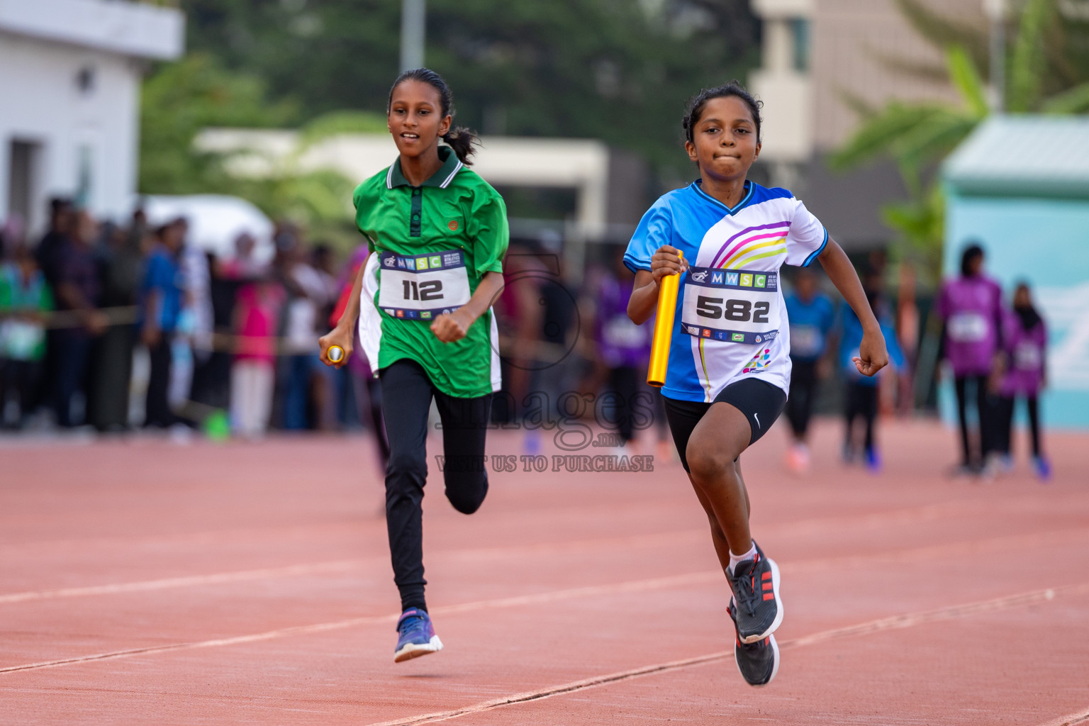 Day 5 of MWSC Interschool Athletics Championships 2024 held in Hulhumale Running Track, Hulhumale, Maldives on Wednesday, 13th November 2024. Photos by: Ismail Thoriq / Images.mv